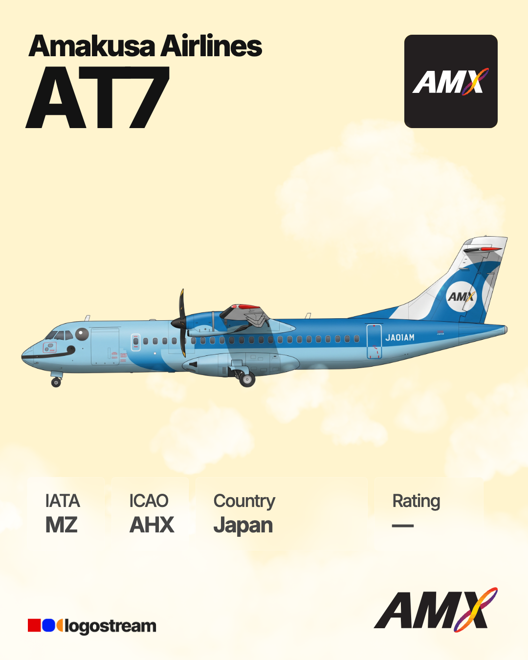 Amakusa Airlines airline logo – AHX brand asset
