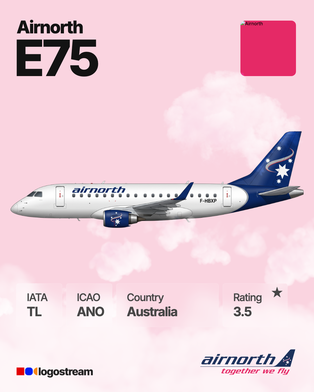Airnorth airline logo – ANO brand asset