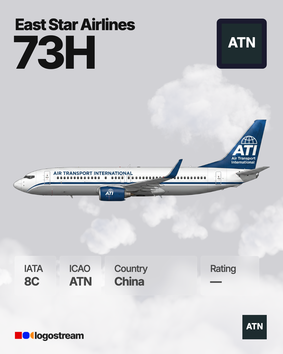 Air Transport International airline logo – ATN brand asset