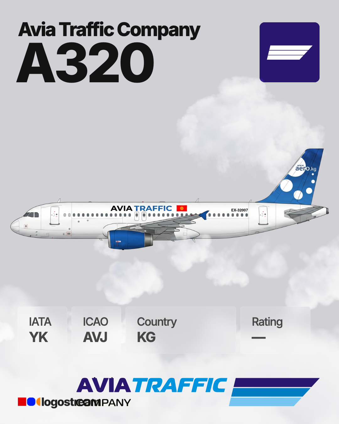 Avia Traffic Company (AVJ) Airline Logo – Airline Logo API Avia Traffic Company airline logo – AVJ brand asset