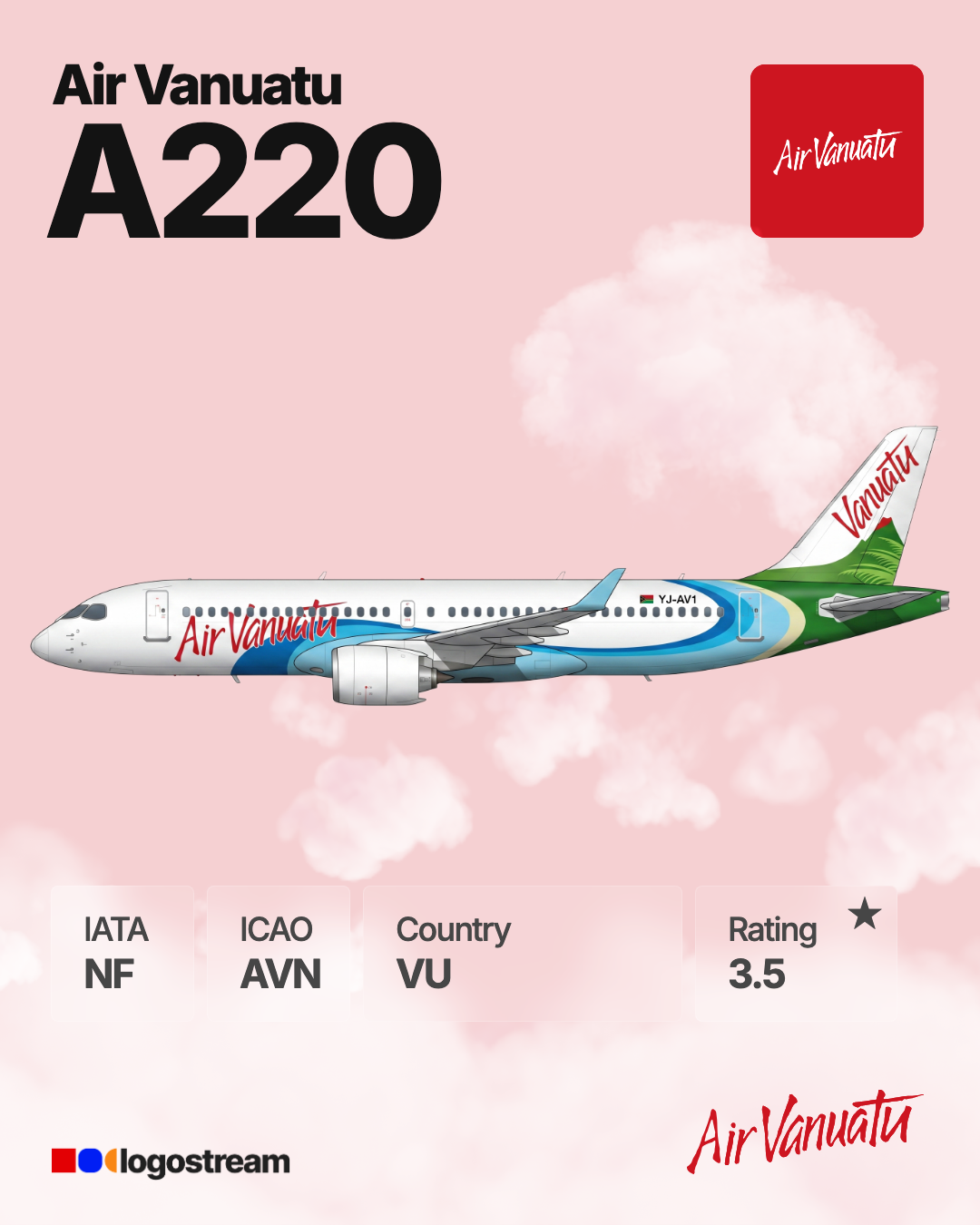 Air Vanuatu airline logo – AVN brand asset