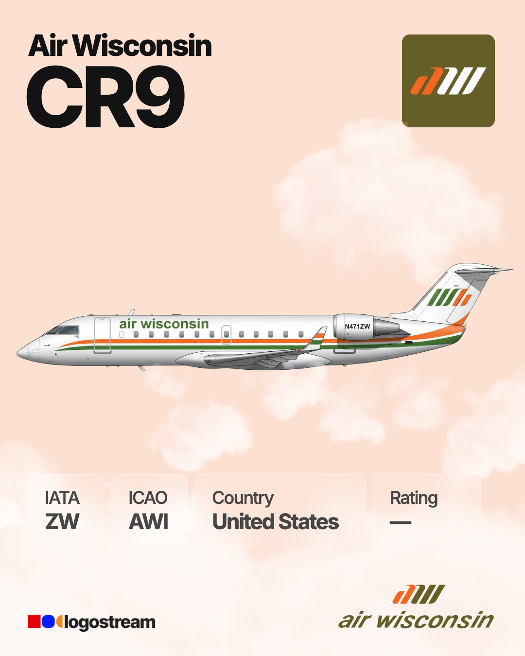 AirTran JetConnect airline logo – AWI brand asset