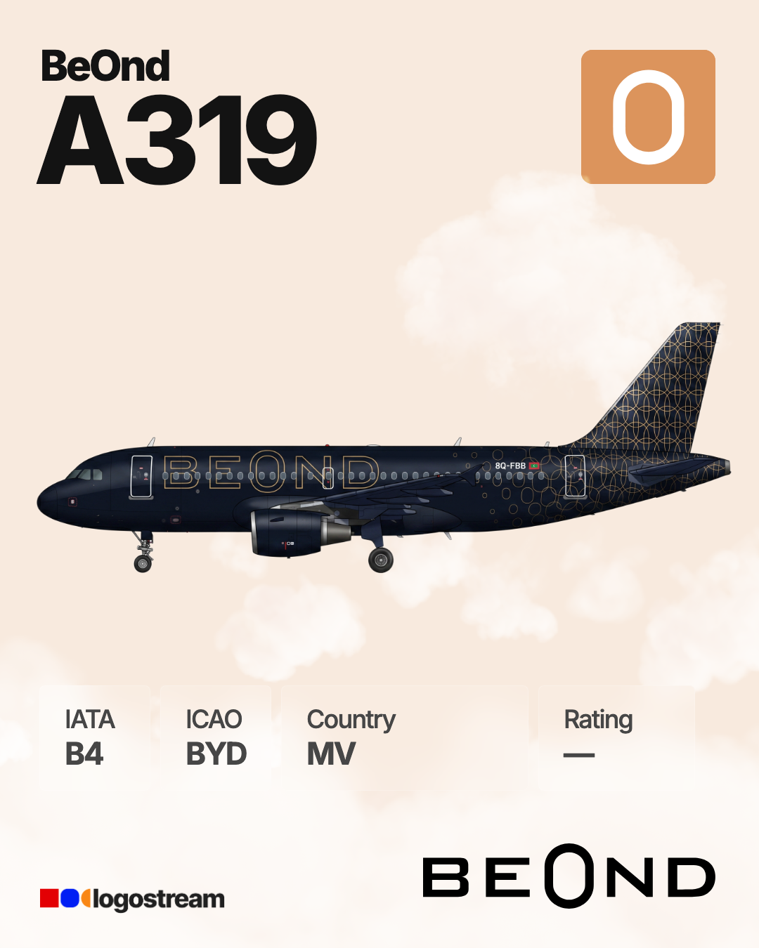 beOnd airline logo – BYD brand asset