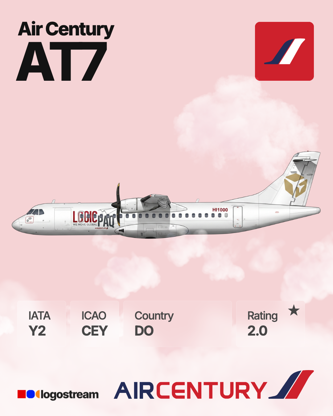 Air Century airline logo – CEY brand asset