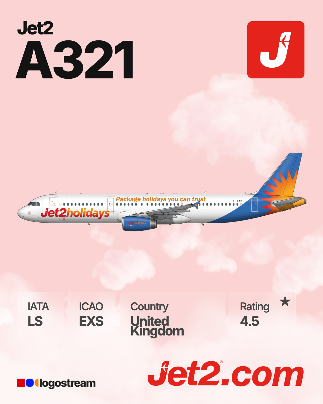 Channel Express aircraft livery – EXS airline logo on aircraft