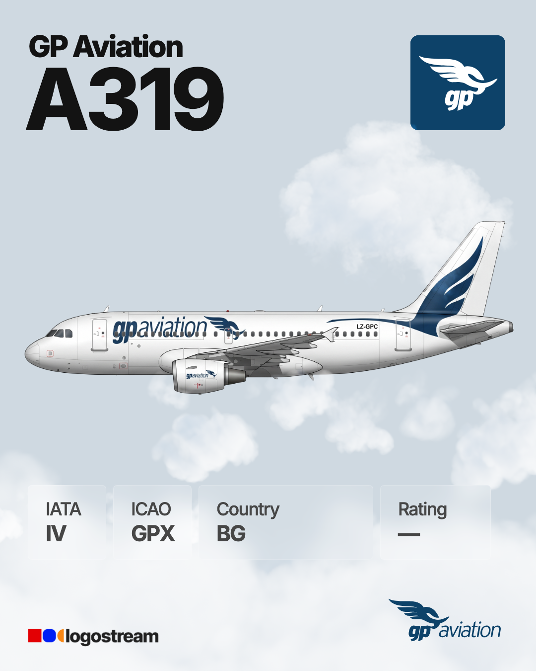 GP Aviation (GPX) Aircraft Livery – Airline Logo API GP Aviation aircraft livery – GPX airline logo on aircraft