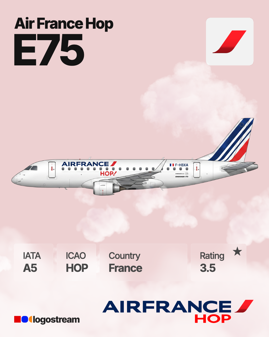 Air France Hop airline logo – HOP brand asset