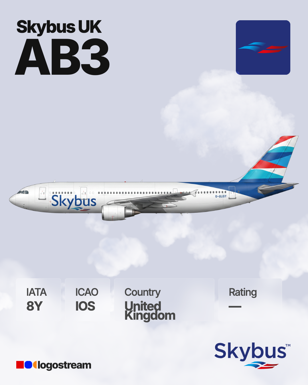 Isles of Scilly Skybus aircraft livery – IOS airline logo on aircraft