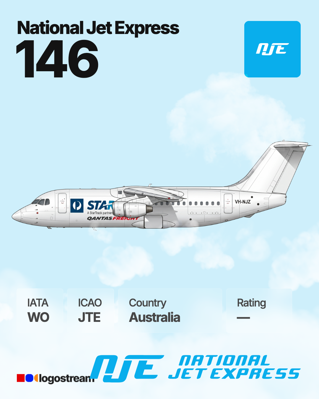 National Jet Express (JTE) Aircraft Livery – Airline Logo API National Jet Express aircraft livery – JTE airline logo on aircraft