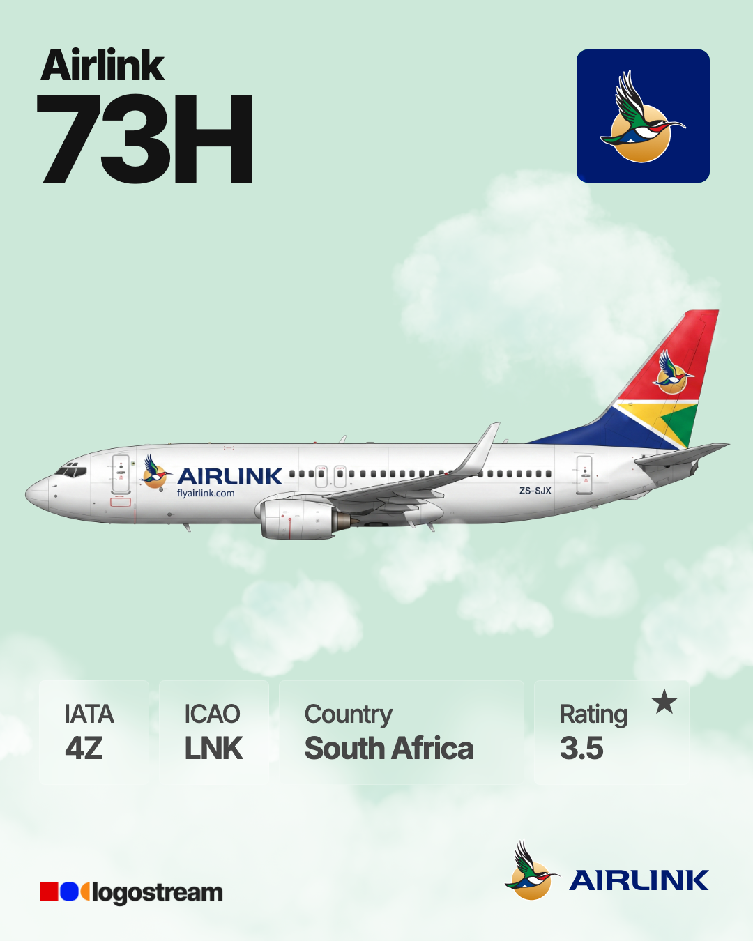 Airlink (LNK) Airline Logo – Airline Logo API Airlink airline logo – LNK brand asset