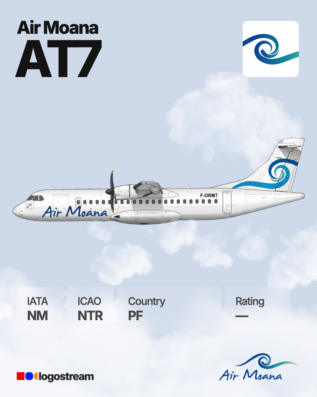 Air Moana airline logo – NTR brand asset