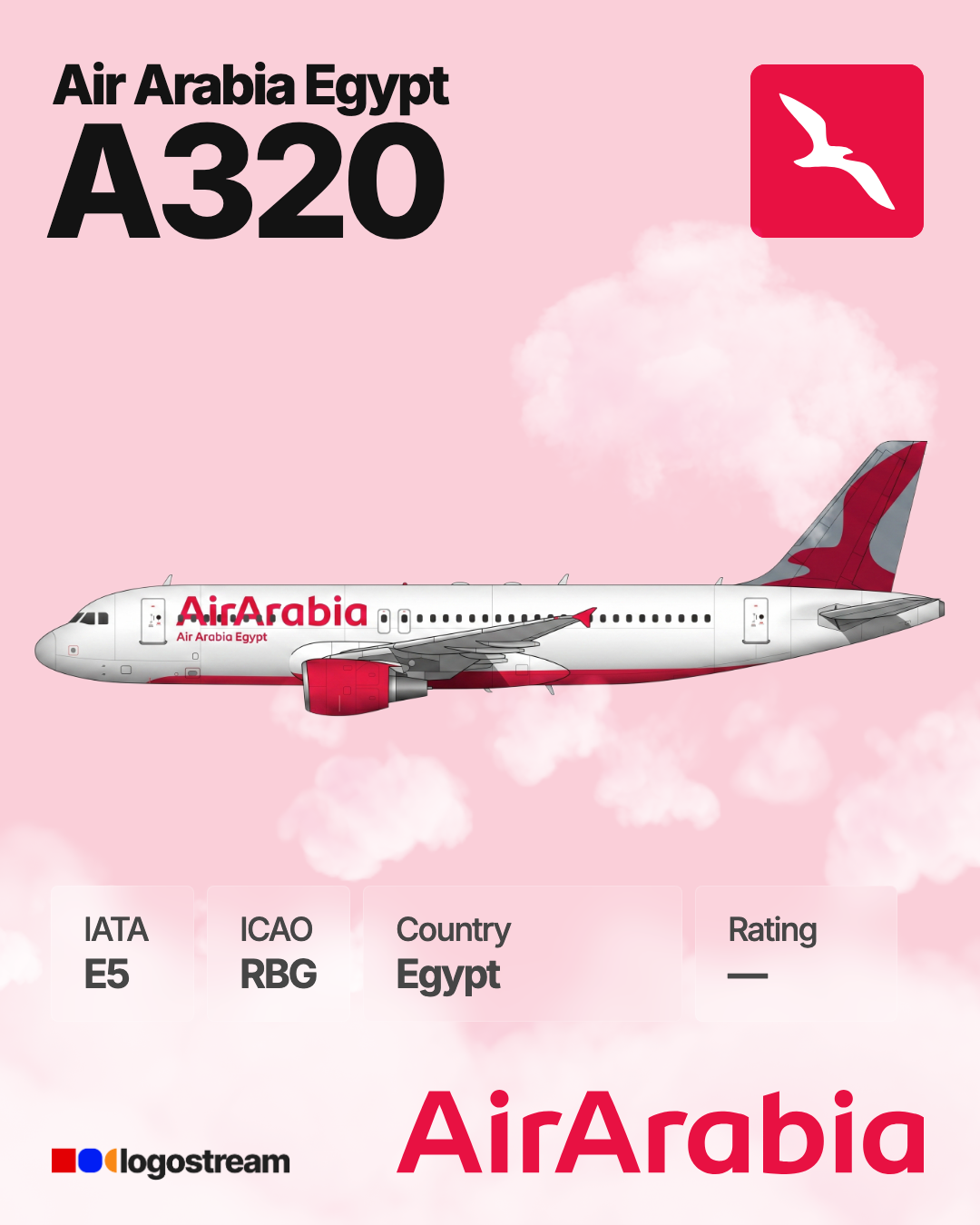 Air Arabia Egypt (RBG) Aircraft Livery – Airline Logo API Air Arabia Egypt aircraft livery – RBG airline logo on aircraft