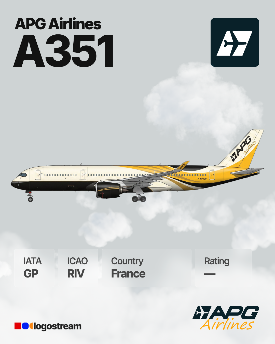 APG Airlines airline logo – RIV brand asset