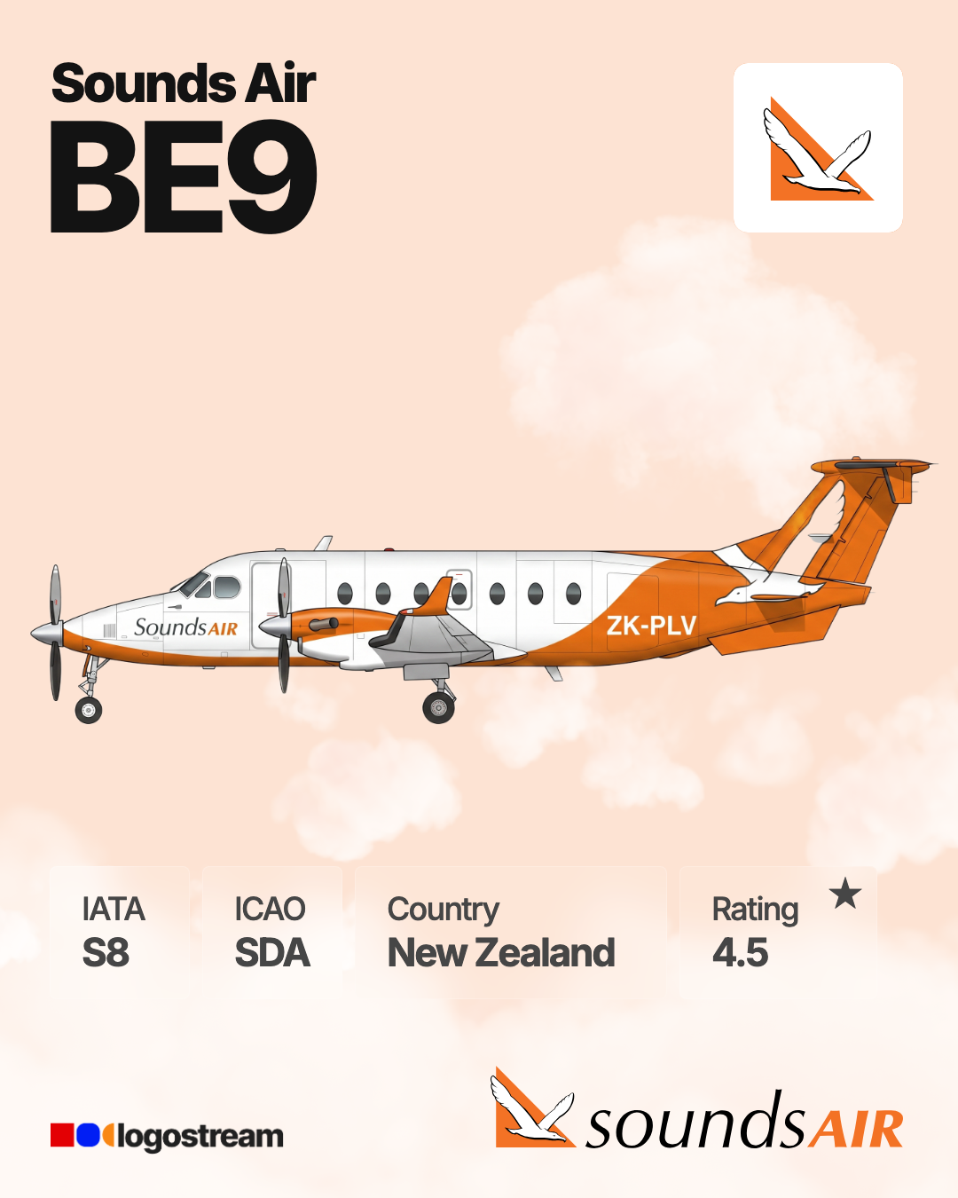 Sounds Air (SDA) Aircraft Livery – Airline Logo API Sounds Air aircraft livery – SDA airline logo on aircraft
