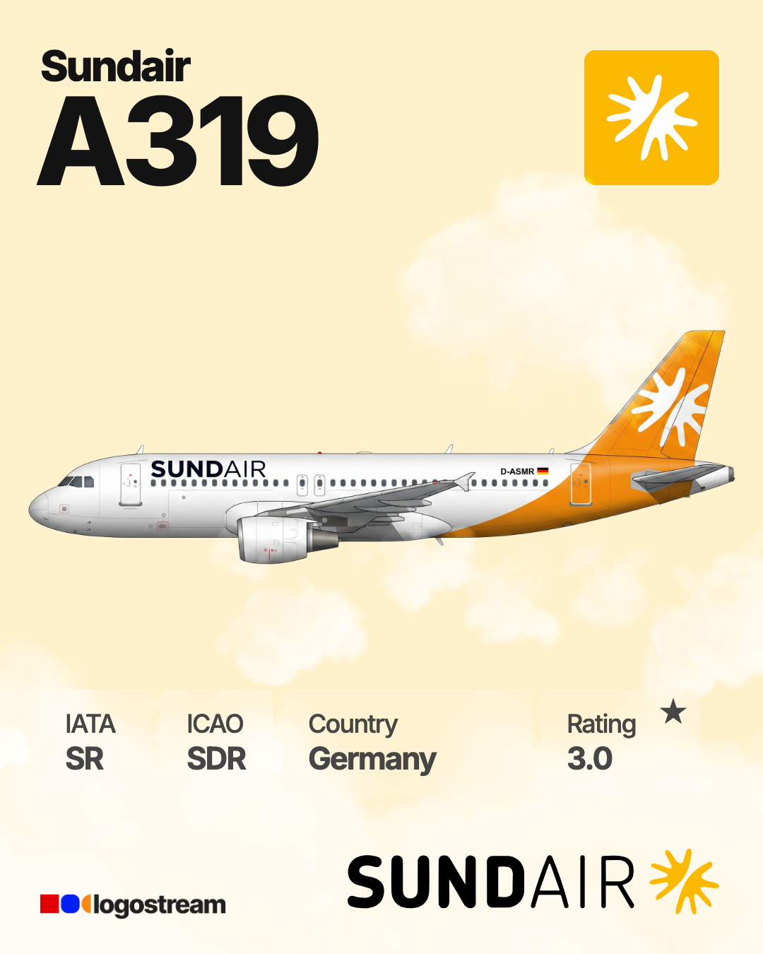 Soundair (SDR) Aircraft Livery – Airline Logo API Soundair aircraft livery – SDR airline logo on aircraft