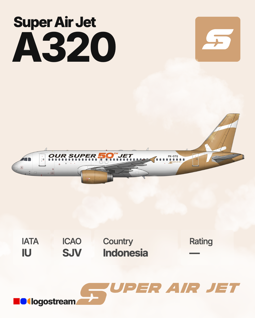 Super Air Jet (SJV) Aircraft Livery – Airline Logo API Super Air Jet aircraft livery – SJV airline logo on aircraft