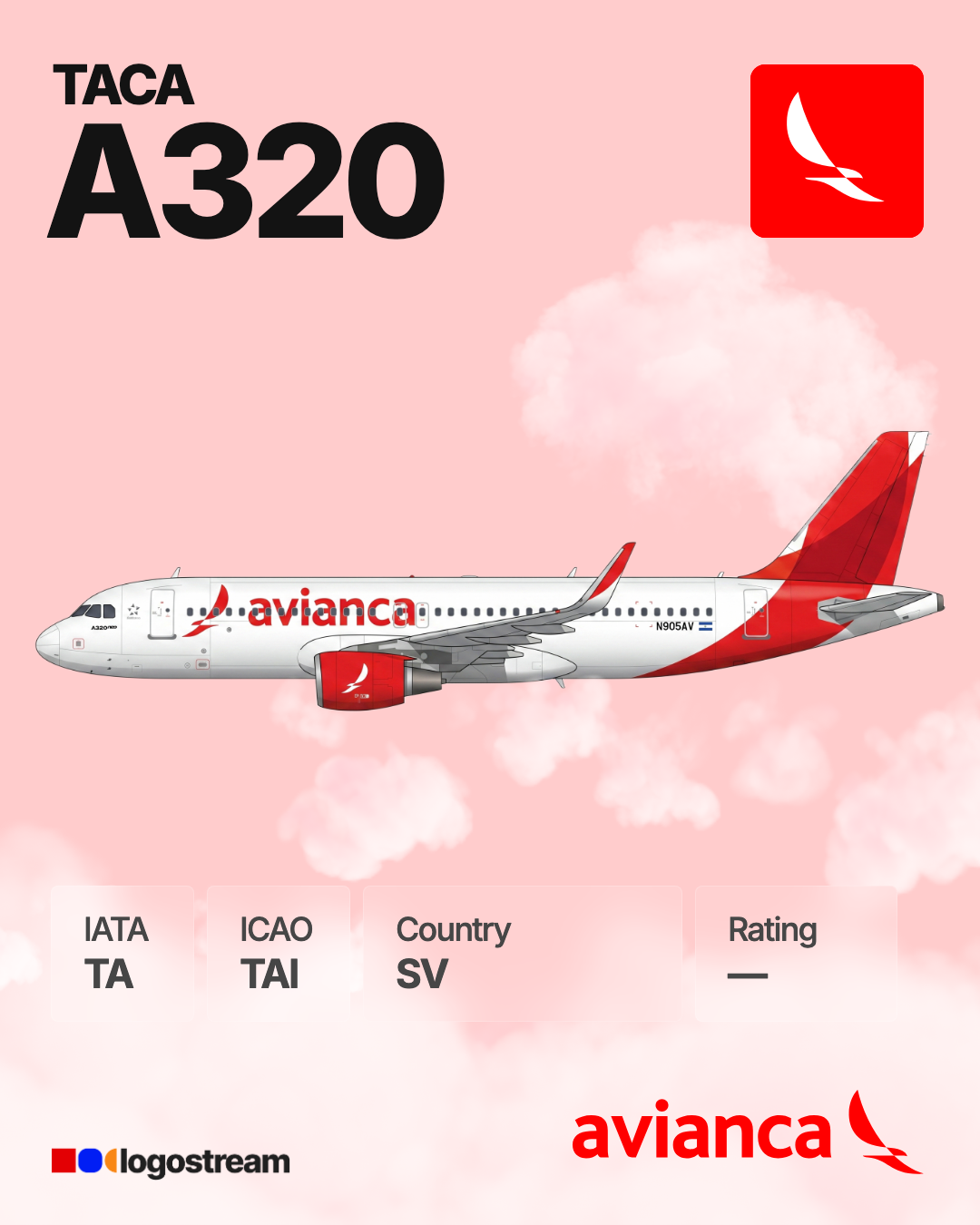 Avianca El Salvador airline logo – TAI brand asset