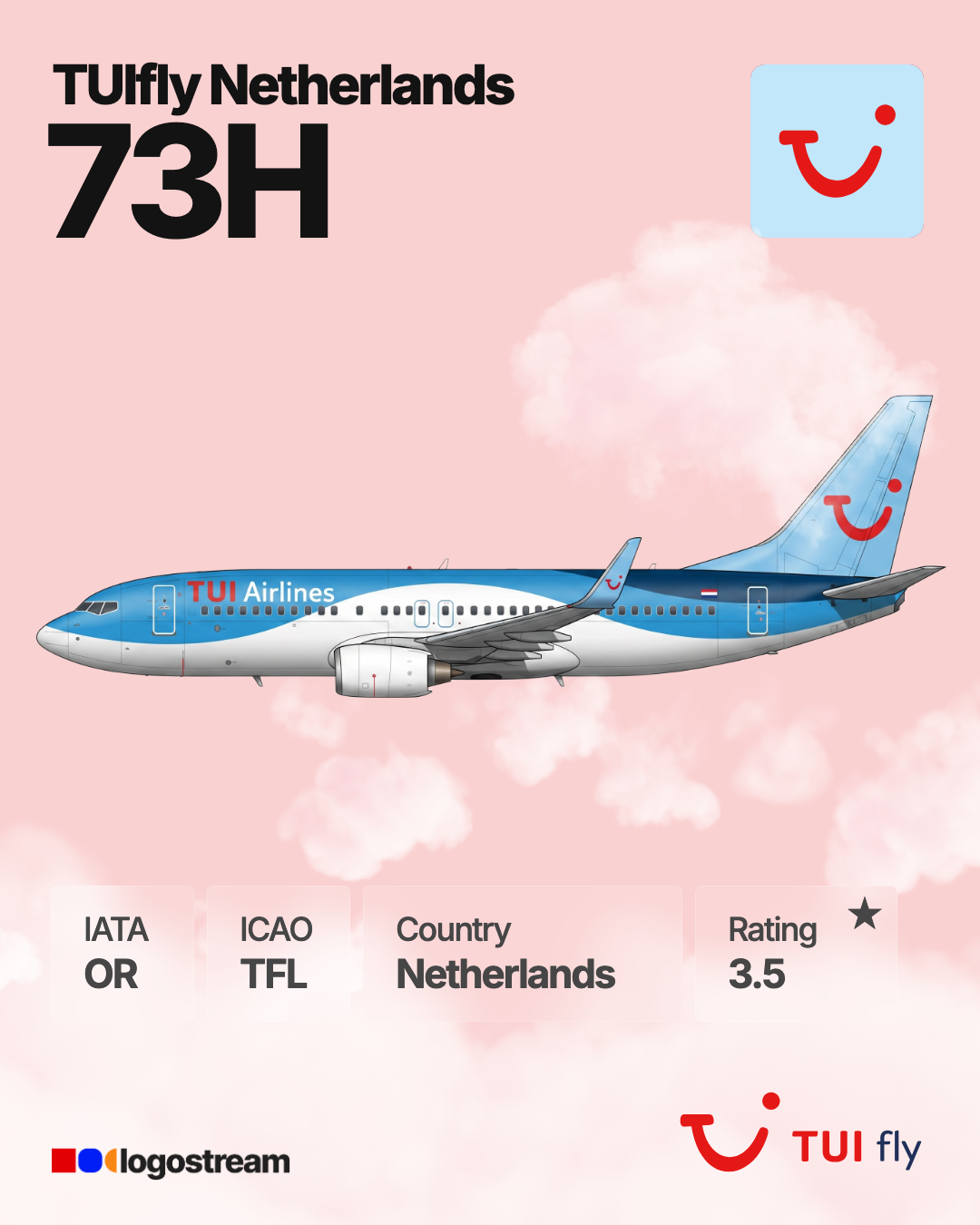 TUI fly Netherlands (TFL) Aircraft Livery – Airline Logo API TUI fly Netherlands aircraft livery – TFL airline logo on aircraft