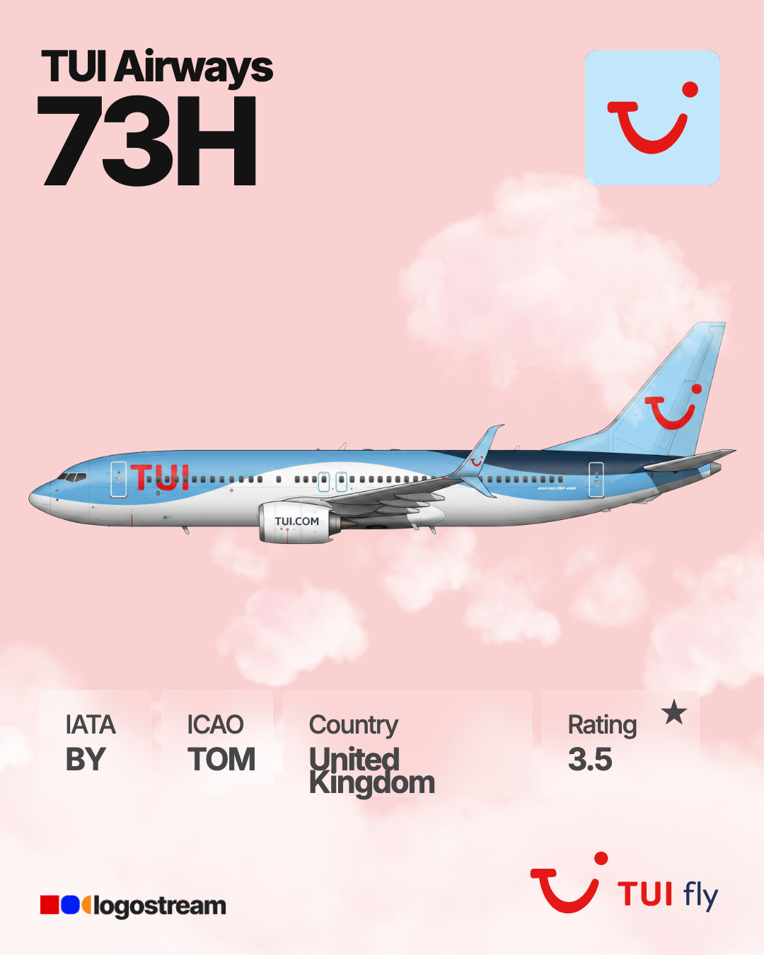 TUI Airways (TOM) Aircraft Livery – Airline Logo API TUI Airways aircraft livery – TOM airline logo on aircraft