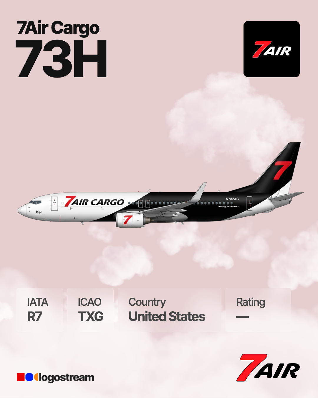 7Air Cargo airline logo – TXG brand asset