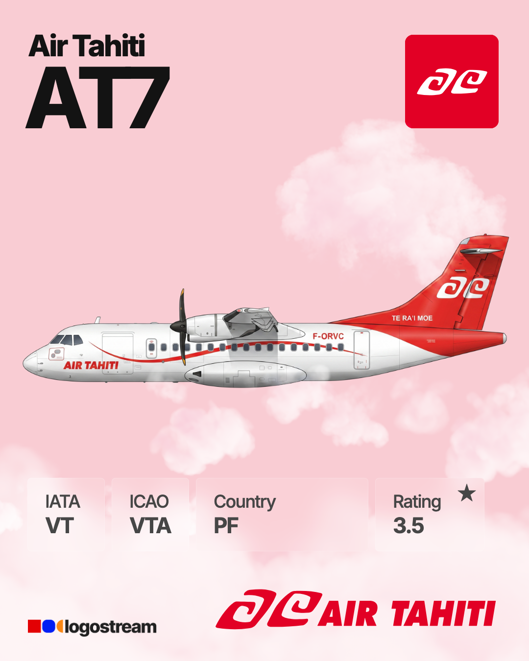 Air Tahiti airline logo – VTA brand asset