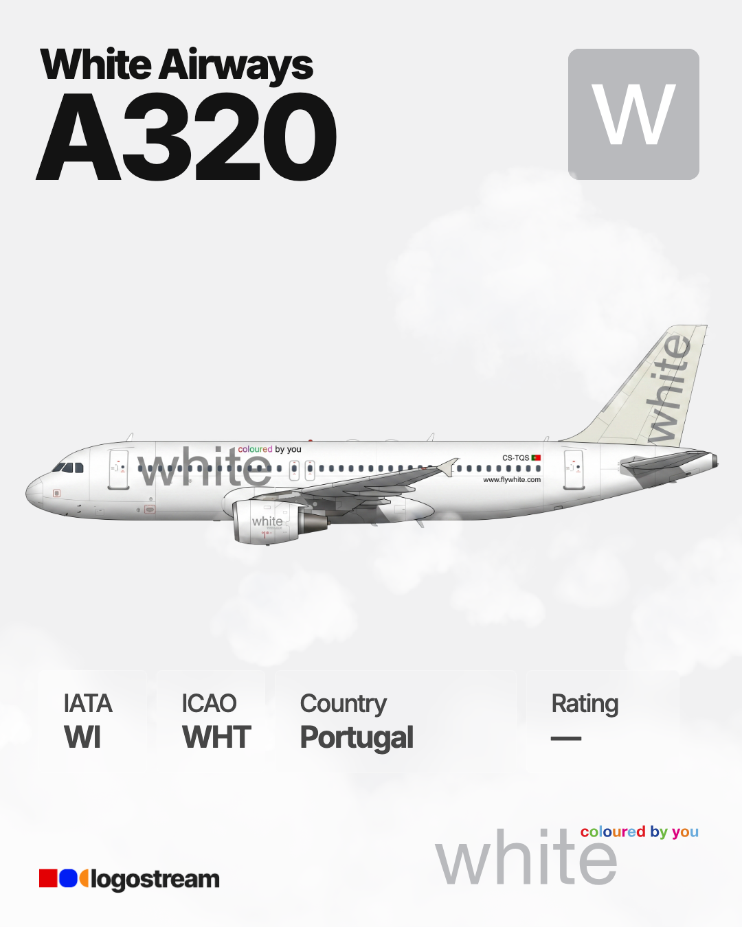 White Airways (WHT) Aircraft Livery – Airline Logo API White Airways aircraft livery – WHT airline logo on aircraft