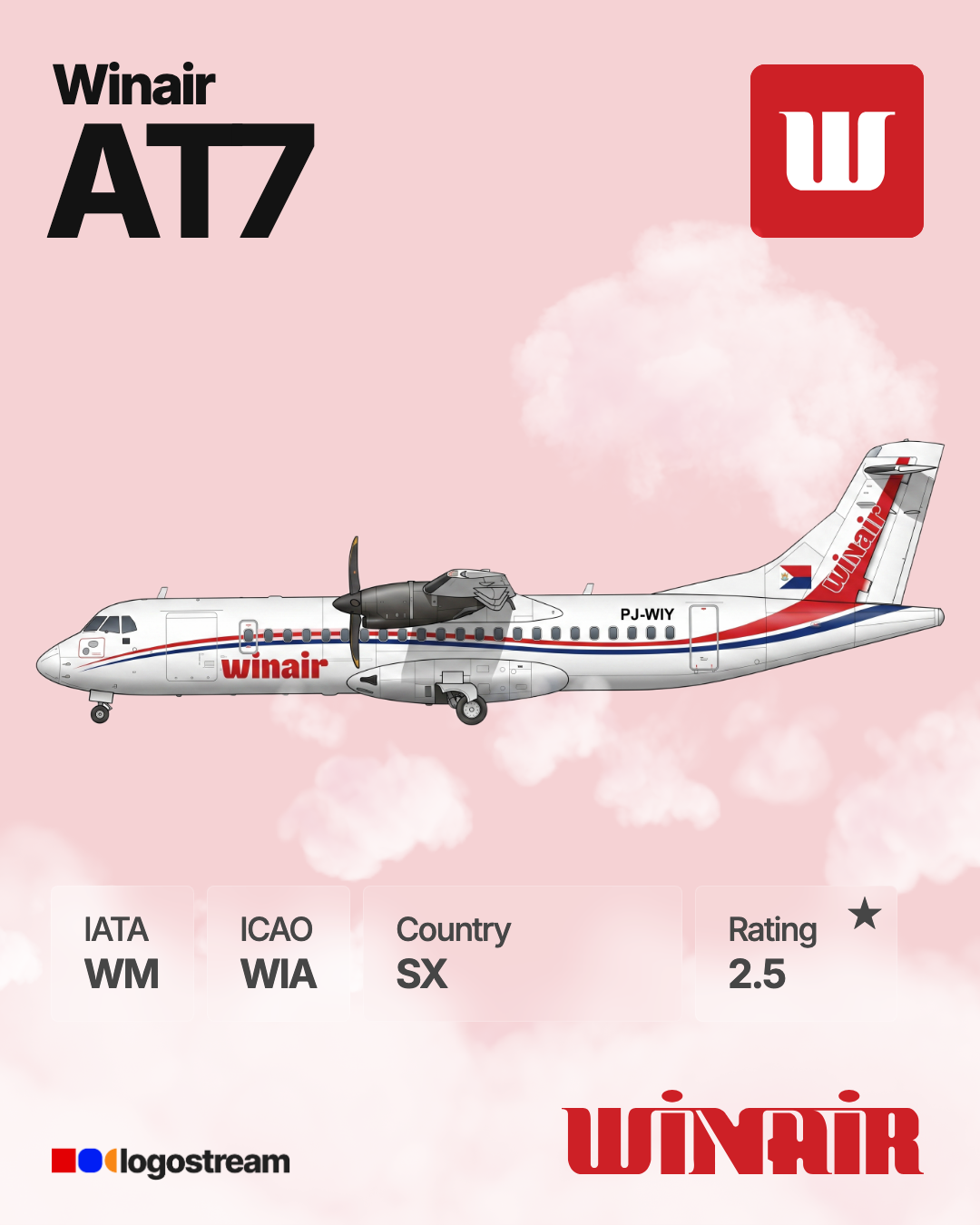 Winair (WIA) Aircraft Livery – Airline Logo API Winair aircraft livery – WIA airline logo on aircraft